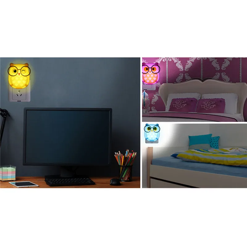 Novelty USB led night light mini Owl nightlight Auto Control Sensor Lamp Soft Lights Bedroom Lighting Wall Light with EU plug
Novelty USB led night light mini Owl nightlight Auto Control Sensor Lamp Soft Lights Bedroom Lighting Wall Light with EU plug