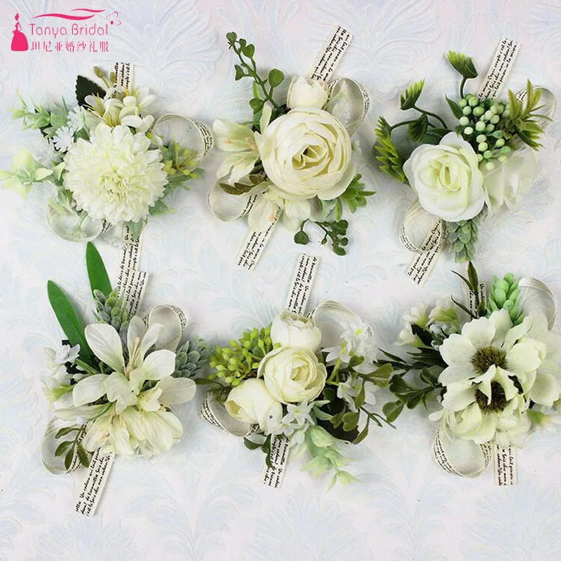 Fairy Wedding Flowers Ivory Bridesmaid Corsages Flowers 6 Styles Forset Hand Flowers New Designer Best men Boutonniere ZHF03
Fairy Wedding Flowers Ivory Bridesmaid Corsages Flowers 6 Styles Forset Hand Flowers New Designer Best men Boutonniere ZHF03