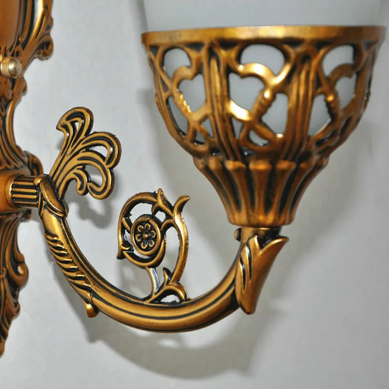 American Glass Wall Light Loft Study Foyer Dining Room Retro Bedside Sconce Luxury European Stair Single/Double heads Wall Lamps
American Glass Wall Light Loft Study Foyer Dining Room Retro Bedside Sconce Luxury European Stair Single/Double heads Wall Lamps