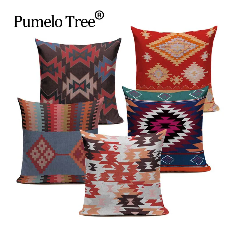 45X45 Cushion Cover Print Blue Red Turkish Ethnic Kilim Pillow Case Cushion Covers For Sofa Home Vintage Decorative Pillow
45X45 Cushion Cover Print Blue Red Turkish Ethnic Kilim Pillow Case Cushion Covers For Sofa Home Vintage Decorative Pillow