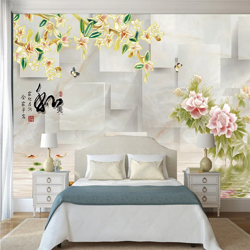 Chinese style 3D printed custom mural wallpaper roses floral combination bump space geometric pattern mural household decor wall
Chinese style 3D printed custom mural wallpaper roses floral combination bump space geometric pattern mural household decor wall