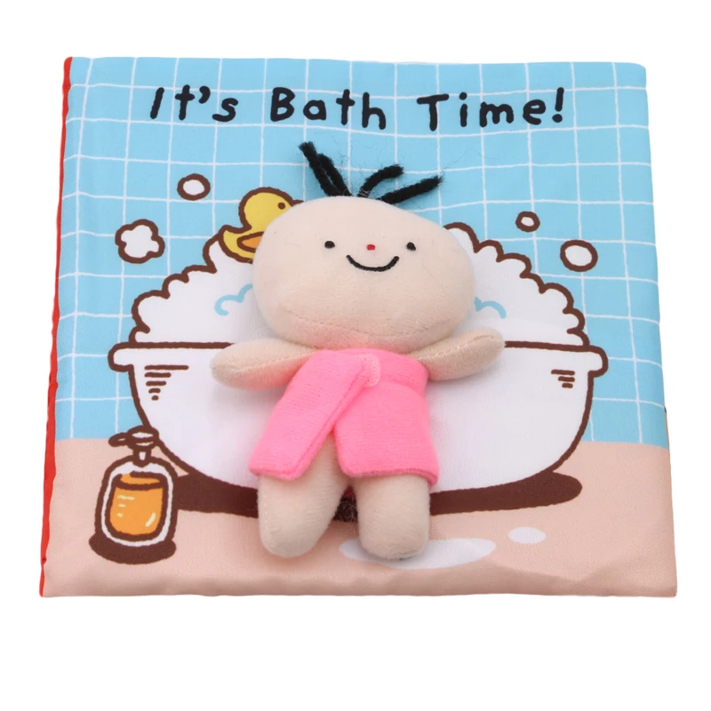 New 3D Baby Cloth Book of Bath Potty Baby Educational Unfolding Activity Book Infant Early Cognitive Development Quiet Books
New 3D Baby Cloth Book of Bath Potty Baby Educational Unfolding Activity Book Infant Early Cognitive Development Quiet Books
