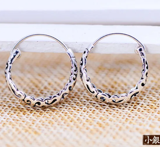 KJJEAXCMYThai silver s925 retro Thai silver hollow circle earrings ear buckle earrings Ms. national wind shipping Thai silver
KJJEAXCMYThai silver s925 retro Thai silver hollow circle earrings ear buckle earrings Ms. national wind shipping Thai silver