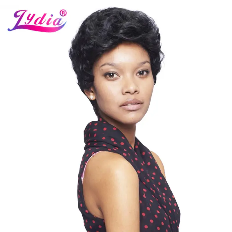 Lydia Synthetic Wigs Natural Color 1B Short Curly Wig 100% Kanekalon High Temperatural African American Daily Wigs For Woman
Lydia Synthetic Wigs Natural Color 1B Short Curly Wig 100% Kanekalon High Temperatural African American Daily Wigs For Woman