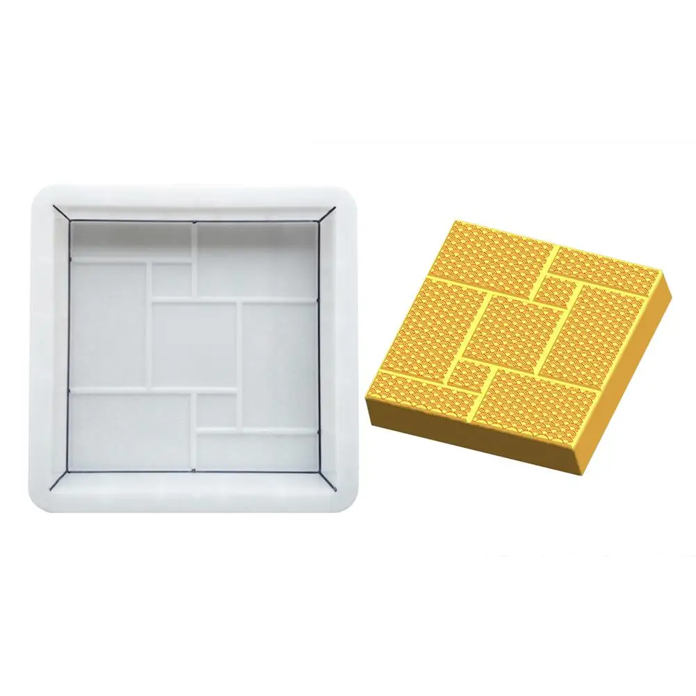 Plastic Molds Road Board Brick Square Brick Pavement Brick Plastic Mold Garden Decor Lawn Path Paving Pavement Cement Brick Tool
Plastic Molds Road Board Brick Square Brick Pavement Brick Plastic Mold Garden Decor Lawn Path Paving Pavement Cement Brick Tool