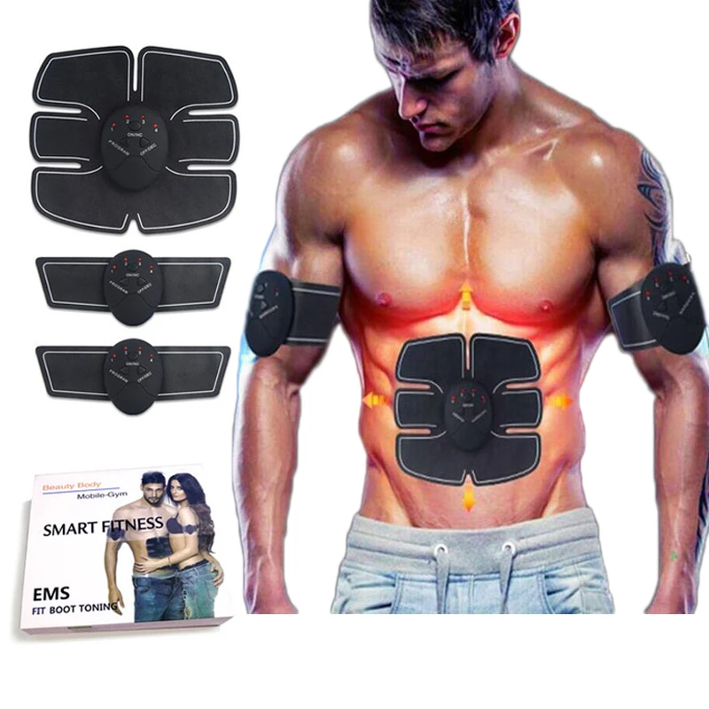 

New Smart Wireless EMS ABS Pad Electric Pulse Treatment Fitness Massage Abdominal Muscle Stimulator Intensive Exerciser Trainer