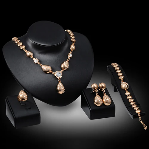 Banquet Flower Waterdrop Pendant Collar Necklace Bracelet Ring Earrings Wedding Party Elegant Jewelry Sets Women Valentine Gifts
Banquet Flower Waterdrop Pendant Collar Necklace Bracelet Ring Earrings Wedding Party Elegant Jewelry Sets Women Valentine Gifts