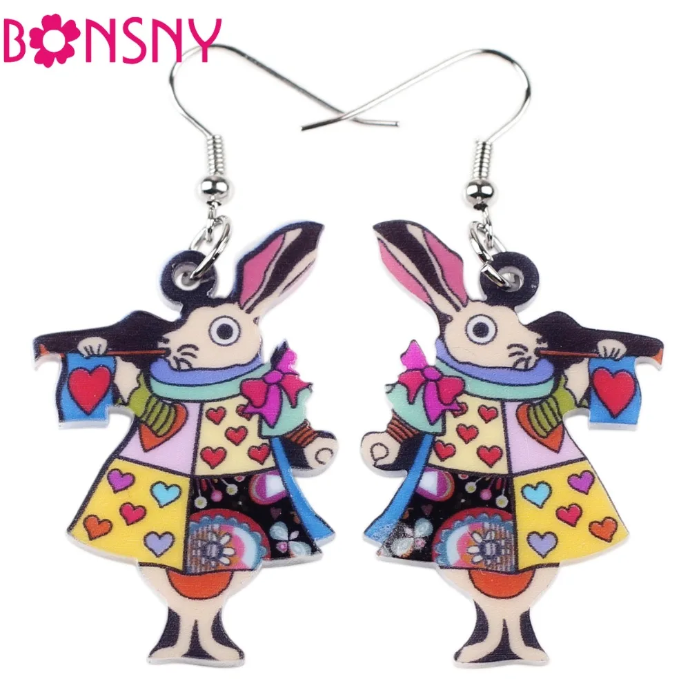 Bonsny Drop King Rabbit Earrings Dangle Big Long Acrylic Pattern Earring Fashion Jewelry For Women 2015 New Arrive Accessories
Bonsny Drop King Rabbit Earrings Dangle Big Long Acrylic Pattern Earring Fashion Jewelry For Women 2015 New Arrive Accessories