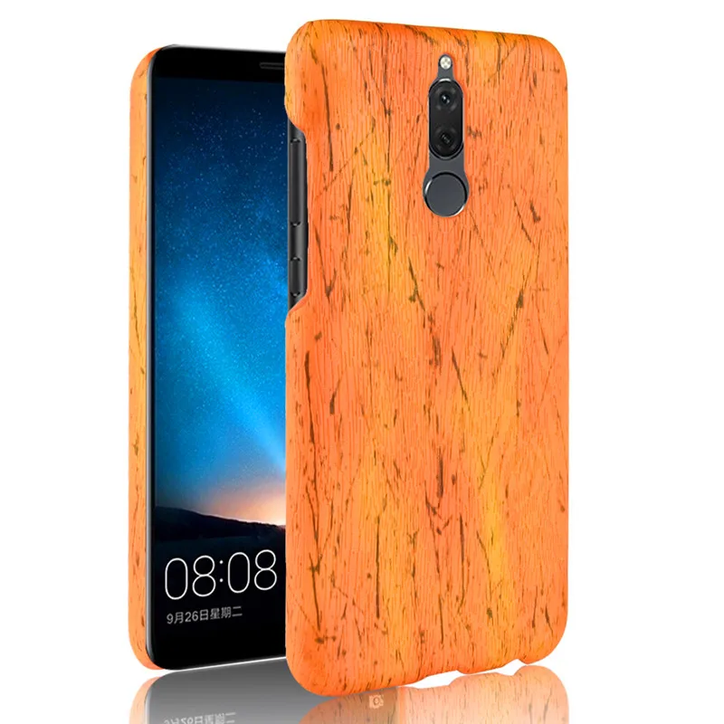 Чехол для Huawei Nova 2i Nova2i из твердого поликарбоната с текстурой древесины + задняя