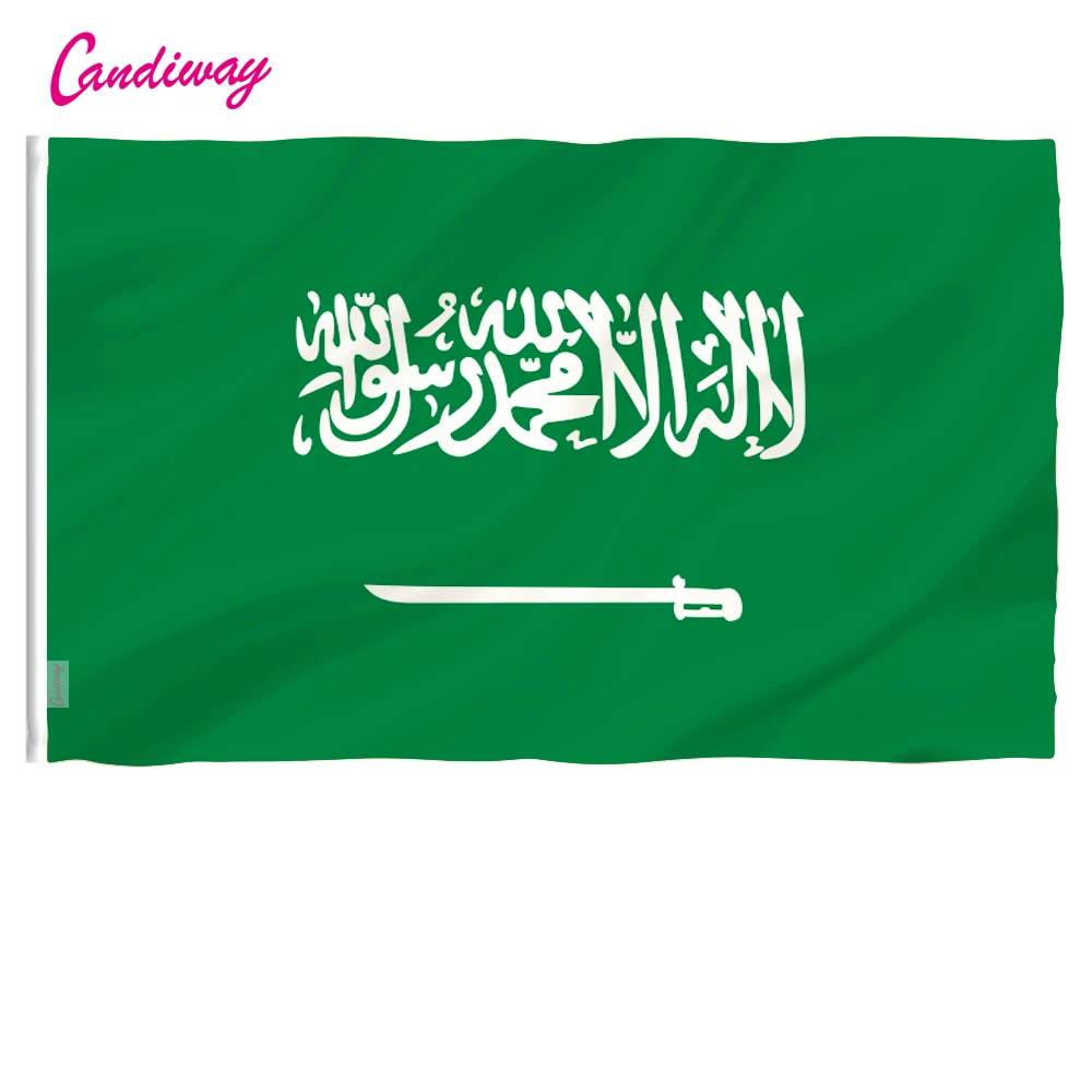 

Холщовый баннер, 3 Х5 футов, с изображением флага Саудовской Аравии, Королевства Саудовская Аравия, яркие цвета и устойчивый к УФ-излучению
