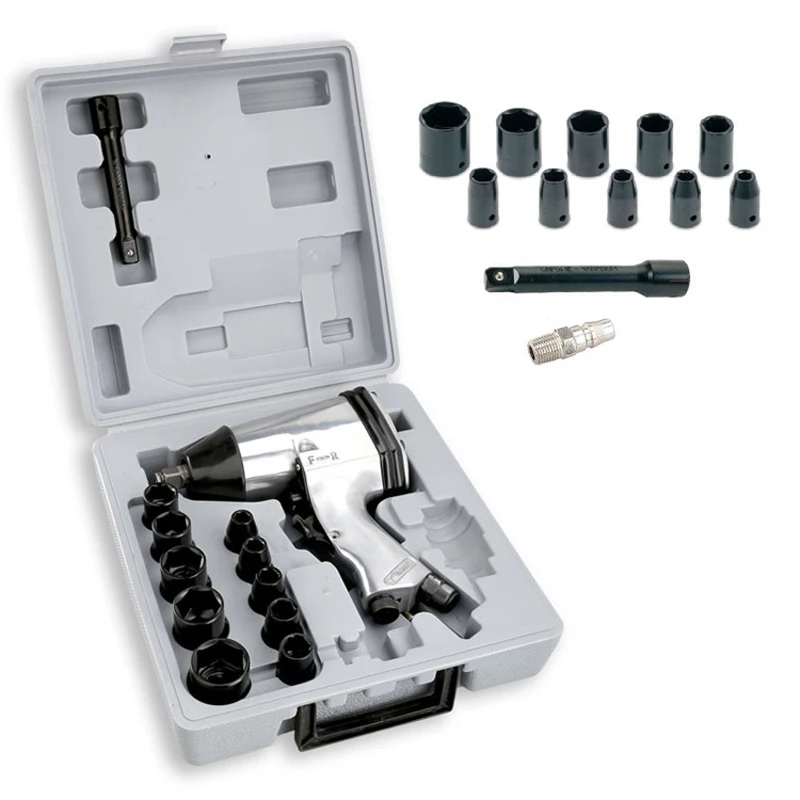 1/2 Inch Air Impact Wrench Pneumatic SpannerAdjustable Socket Wrench Set Power Regulator Hand Tool 7000 RPM No-Load Speed
1/2 Inch Air Impact Wrench Pneumatic SpannerAdjustable Socket Wrench Set Power Regulator Hand Tool 7000 RPM No-Load Speed