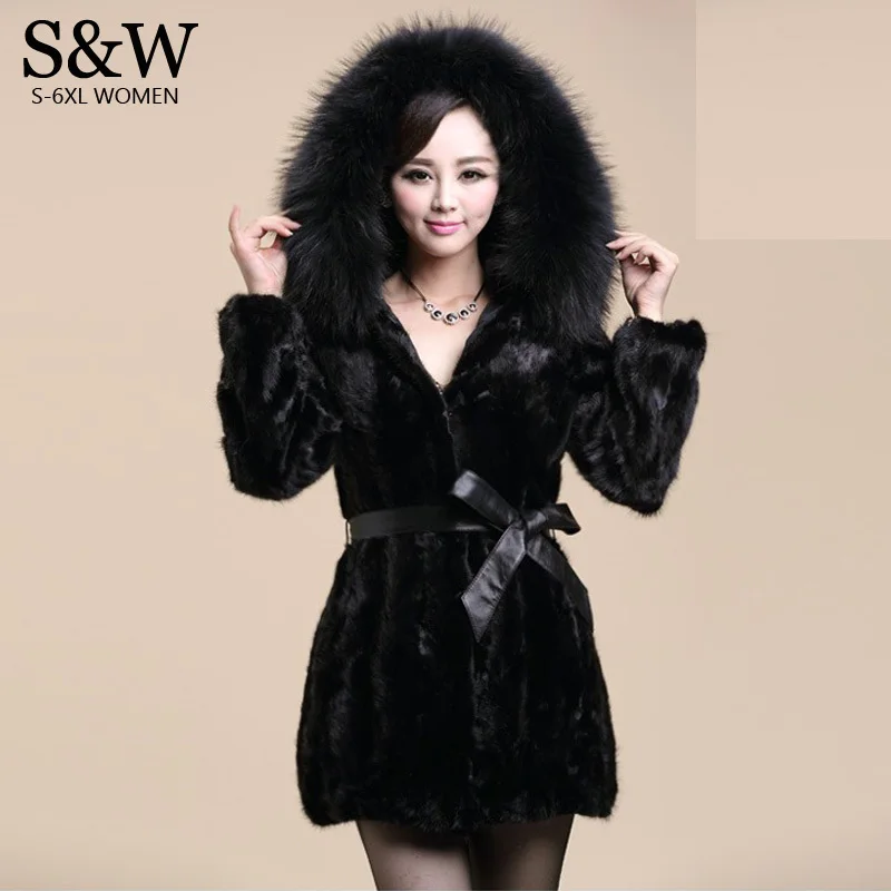 Winter Luxury Medium-long Hooded Large Raccoon Fox Fur Collar Plus Size 4XL 5XL Women's Faux Mink Fur Coat Parka Overcoat
Winter Luxury Medium-long Hooded Large Raccoon Fox Fur Collar Plus Size 4XL 5XL Women's Faux Mink Fur Coat Parka Overcoat