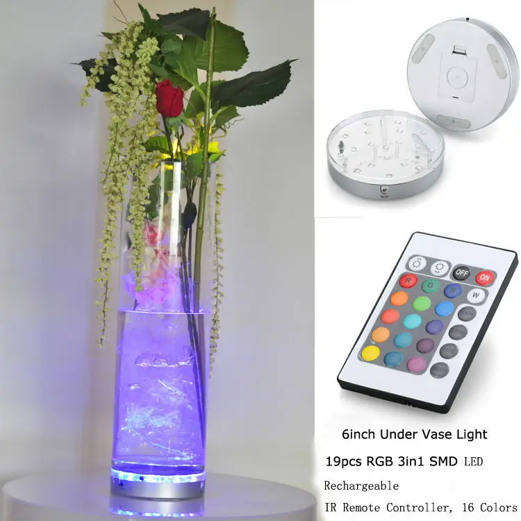 10 Pcs/Lot LED Light Floral Remote Under Vase Light Base For Wedding Decoration Supplies
10 Pcs/Lot LED Light Floral Remote Under Vase Light Base For Wedding Decoration Supplies