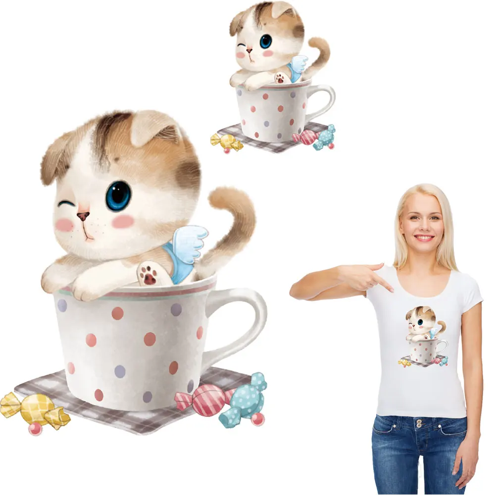 funny cup cat transfer stickers iron on patches for kid clothing transfert thermocollants t-shirt hoodie parches termoadhesivos
funny cup cat transfer stickers iron on patches for kid clothing transfert thermocollants t-shirt hoodie parches termoadhesivos