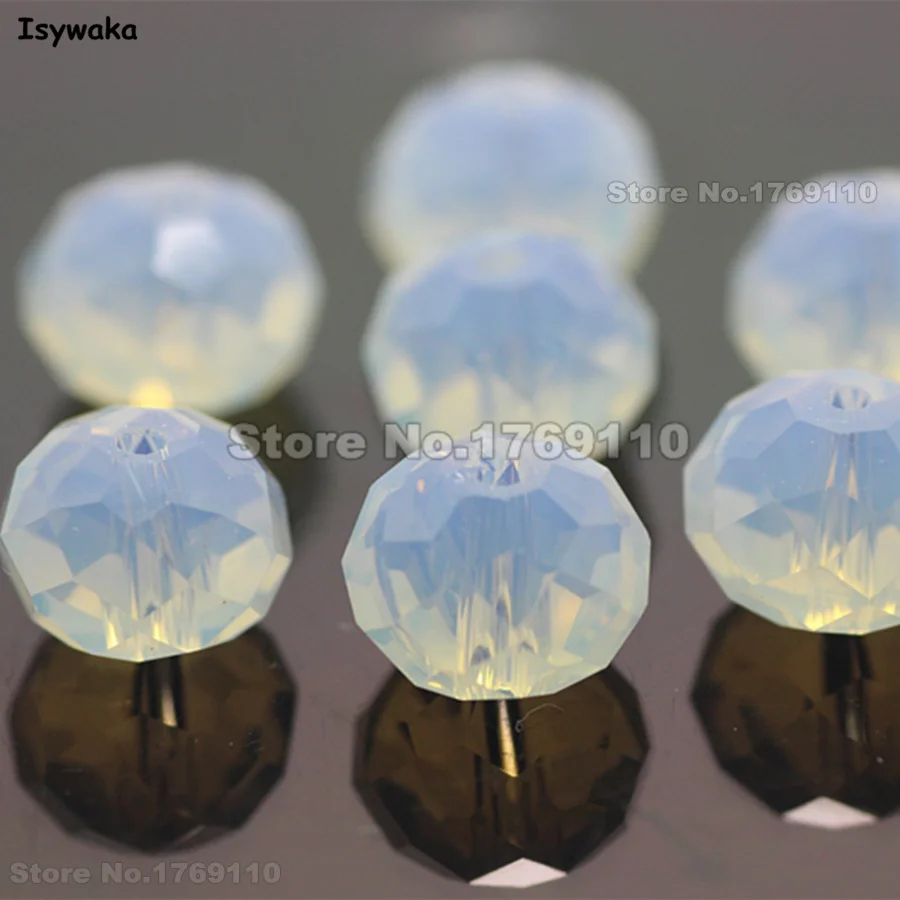 Isywaka Milky White Color 8*10mm 70pcs Rondelle Austria faceted Crystal Glass Beads Loose Spacer Round Beads for Jewelry Making
Isywaka Milky White Color 8*10mm 70pcs Rondelle Austria faceted Crystal Glass Beads Loose Spacer Round Beads for Jewelry Making