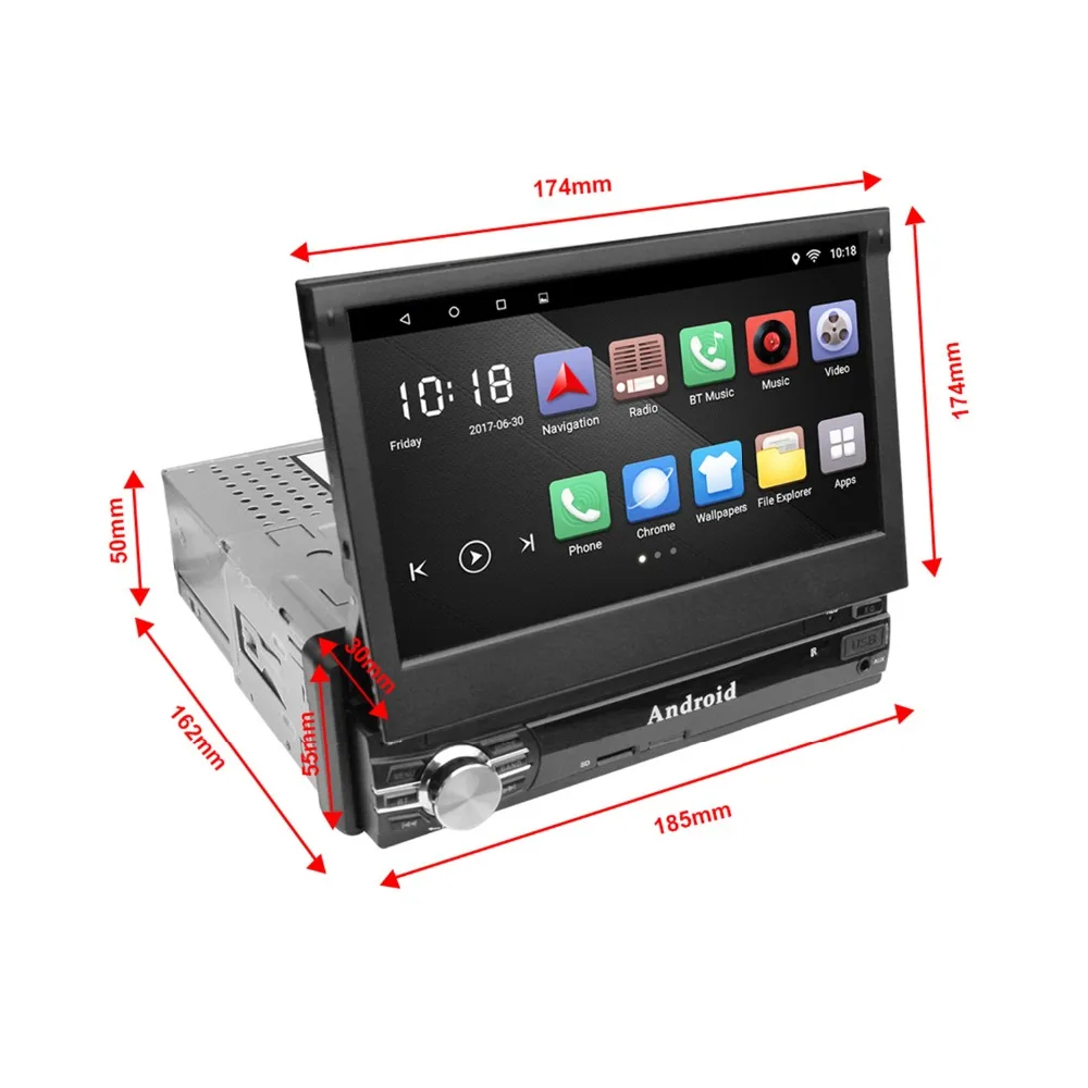 Panlelo T11 Din Android Car Stereo 1GB/2GB RAM 16GB ROM Head Unit 7 Inch Touch Screen SD Card Slot USB Port Camera DVR Input
Panlelo T11 Din Android Car Stereo 1GB/2GB RAM 16GB ROM Head Unit 7 Inch Touch Screen SD Card Slot USB Port Camera DVR Input