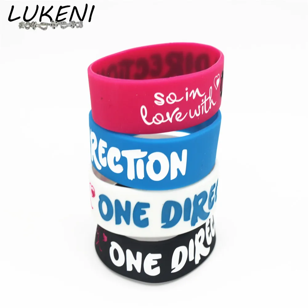 LUKENI 1PC One Direction Silicone Wristband Wide 1D Silicone Bracelets & Bangles Music Bands Fans Women Men Jewelry SH205
LUKENI 1PC One Direction Silicone Wristband Wide 1D Silicone Bracelets & Bangles Music Bands Fans Women Men Jewelry SH205