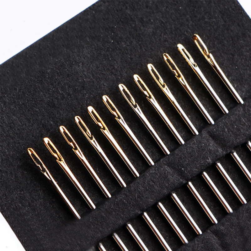 Sewing Blind Needle Darning Stainless Steel 12PCS/Lot Needles Multi-size Popular DIY Side Opening Sewing Needle High Quality
Sewing Blind Needle Darning Stainless Steel 12PCS/Lot Needles Multi-size Popular DIY Side Opening Sewing Needle High Quality