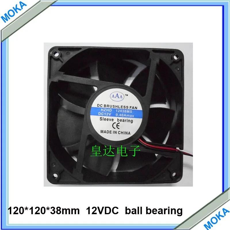 Free Shipping Good Quality 2 pieces / Lot With Bearing Cooling Fan 120 * 120 * 38 mm sleeve Bearing Axial Flow Fan DC12 v
Free Shipping Good Quality 2 pieces / Lot With Bearing Cooling Fan 120 * 120 * 38 mm sleeve Bearing Axial Flow Fan DC12 v