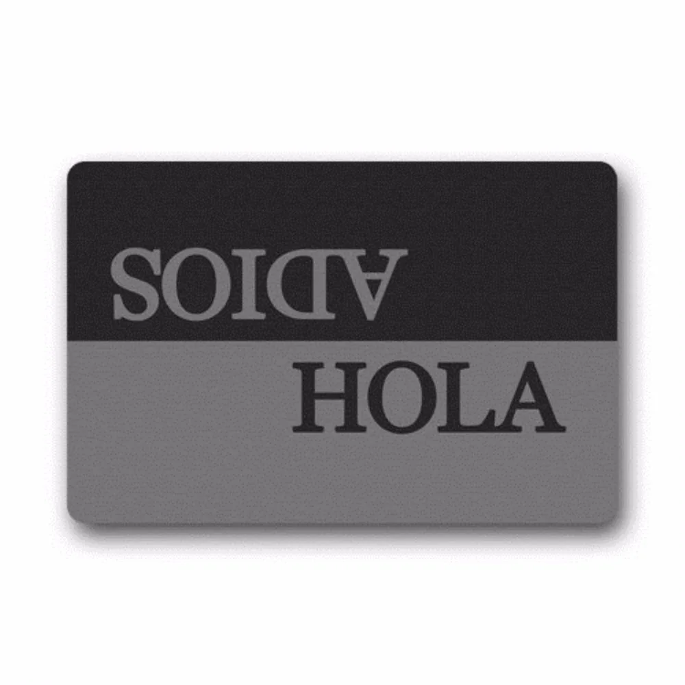 Fashion Hola and Adios Machine-washable Doormat Custom Floor Mat/Gate Pad 23.6"(L) x 15.7"(W)
Fashion Hola and Adios Machine-washable Doormat Custom Floor Mat/Gate Pad 23.6"(L) x 15.7"(W)