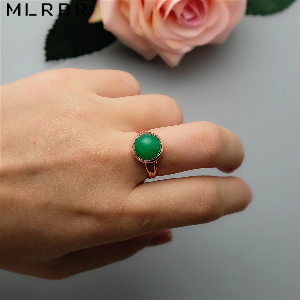 Vintage Classic Natural Stones Jewelry Simply Green Emeralds Charms Rings Copper | Украшения и аксессуары