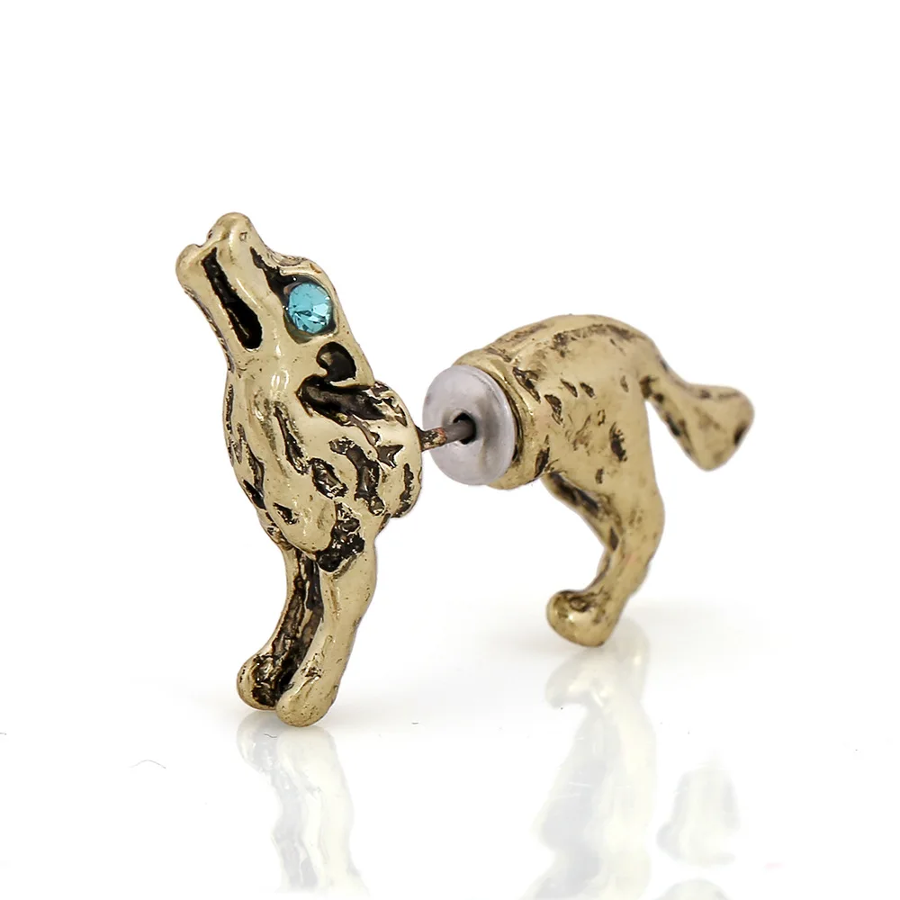 Fashion Punk Ear Cuff Stud Earrings Three-dimensional Metallic Feel Animal Wolf Puncture Stud Earrings Women Men Jewelry SE006
Fashion Punk Ear Cuff Stud Earrings Three-dimensional Metallic Feel Animal Wolf Puncture Stud Earrings Women Men Jewelry SE006