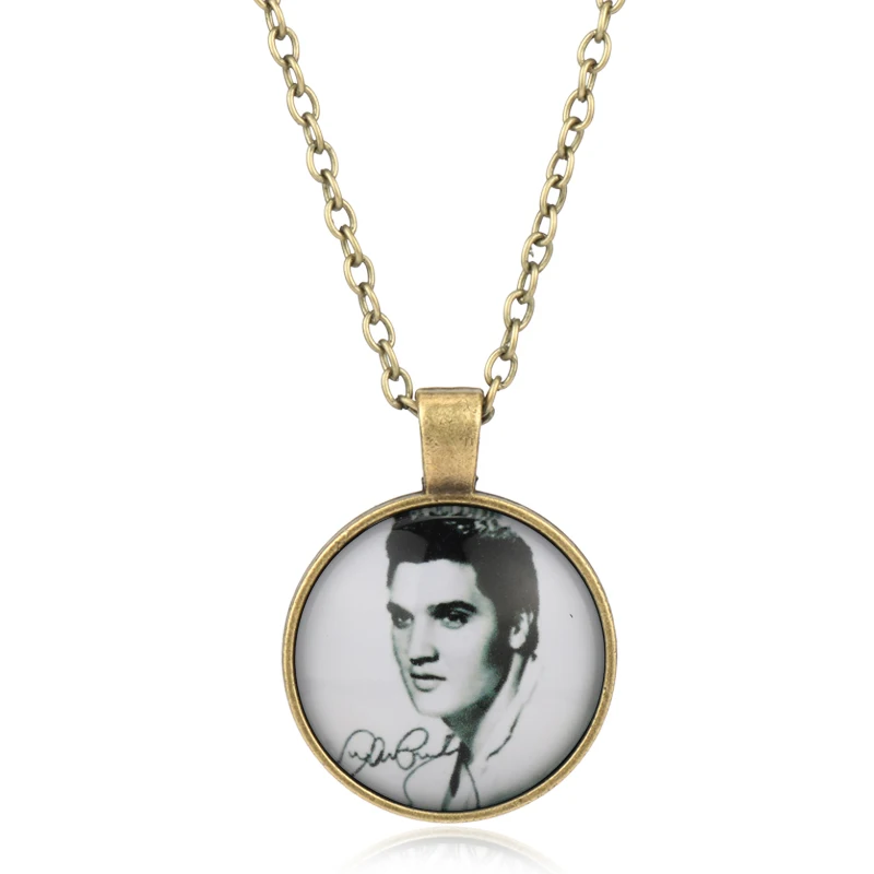 MOCHUN Love Elvis Presley карманные часы ожерелье женские медальон для девушек леди