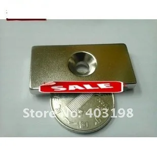 5 / Pack WholeSale Strong Rare Earth NdFeB Block Magnet Neodymium N35 Magnets F40 * 20 * 5 mm Ring 5mm !