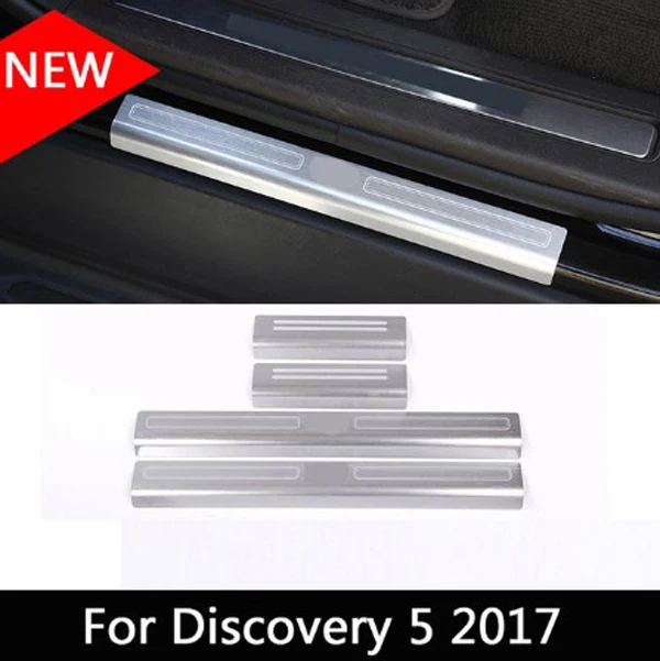 4pcs Aluminum alloy Exterior Door Sill Scuff Threshold Protector Plate Cover Trim For Land Rover Discovery 5 LR5 2017 2018 2019
4pcs Aluminum alloy Exterior Door Sill Scuff Threshold Protector Plate Cover Trim For Land Rover Discovery 5 LR5 2017 2018 2019