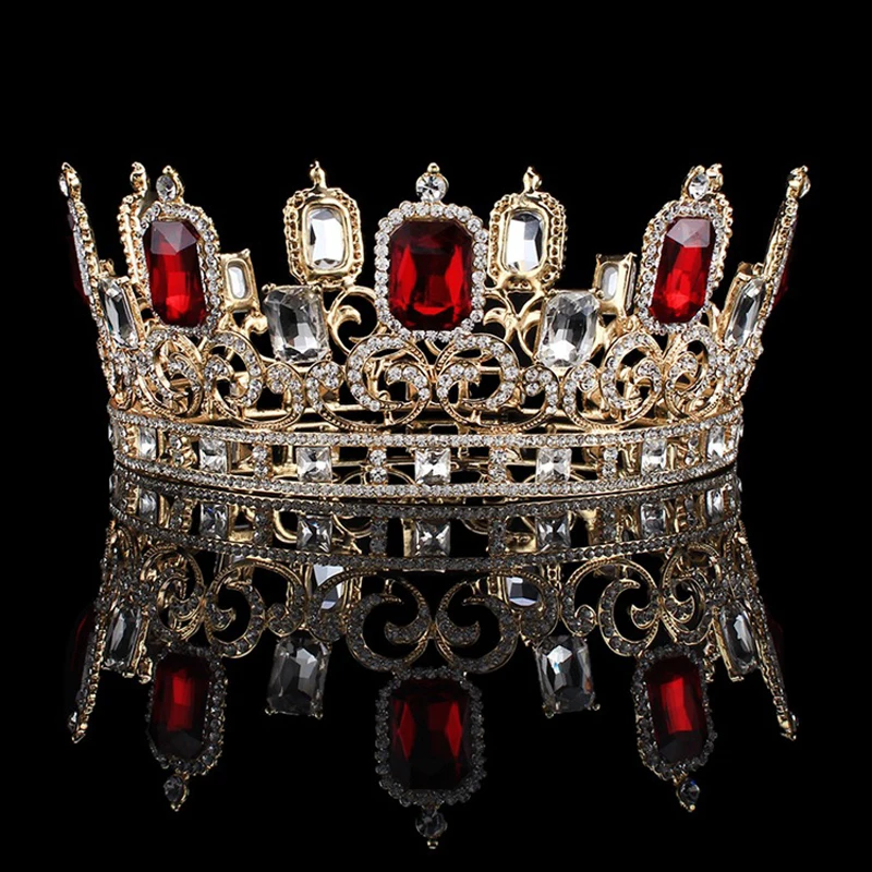 Top Grade Luxury Crystal Wedding Crown Tiaras Bridal Pageant Beauty Contest Big Crown Hairband Full Round Bride Headpieces
Top Grade Luxury Crystal Wedding Crown Tiaras Bridal Pageant Beauty Contest Big Crown Hairband Full Round Bride Headpieces