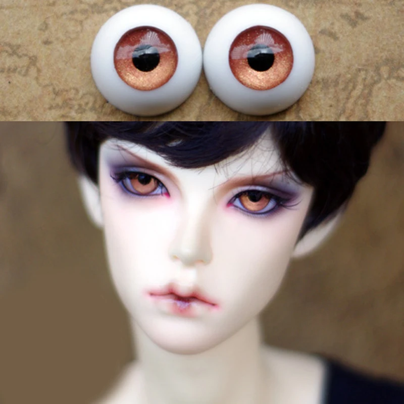 Латунные розовые глаза Bjd для кукол BJD игрушки очков 1/3 1/4 1/6 sd-куклы 16 мм 18 20 22