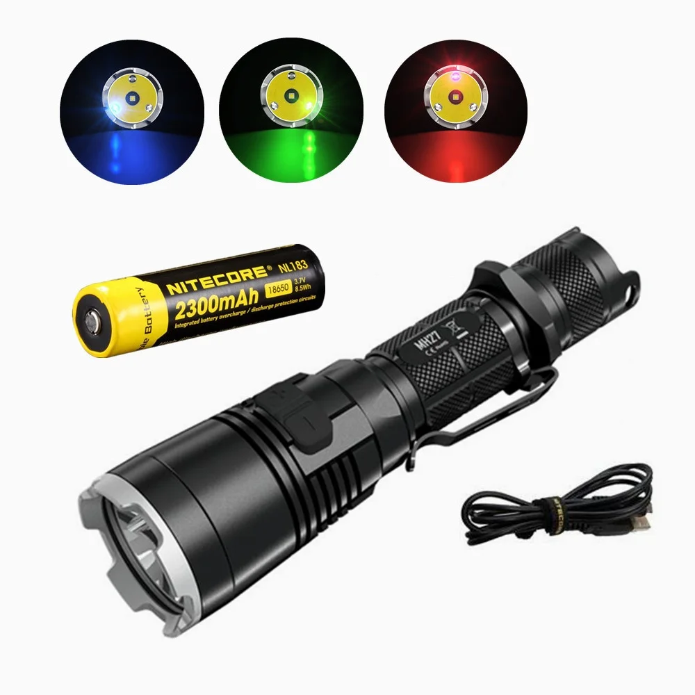 Водонепроницаемый светодиодный фонарик Nitecore MH27 с аккумулятором nitecore NL183 18650 2300 мАч, лм
Водонепроницаемый светодиодный фонарик Nitecore MH27 с аккумулятором nitecore NL183 18650 2300 мАч, лм