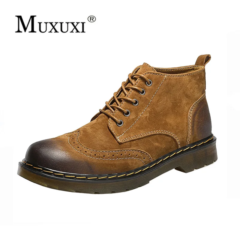 Vintage Style Men Boots Durable Rubber Sole Genuine Leather Retro Boots Lace-Up Water Proof Working Ankle Boots Men plus size 47
Vintage Style Men Boots Durable Rubber Sole Genuine Leather Retro Boots Lace-Up Water Proof Working Ankle Boots Men plus size 47