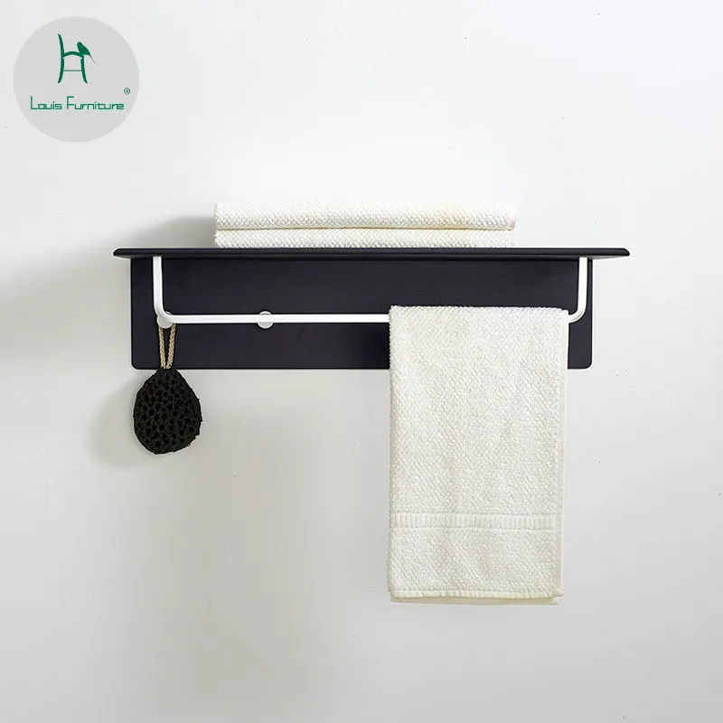 Louis Fashion Towel Rack Space Aluminum Bathroom 2 Floor Toilet Hardware Bathroom Pendant Black Punch
Louis Fashion Towel Rack Space Aluminum Bathroom 2 Floor Toilet Hardware Bathroom Pendant Black Punch