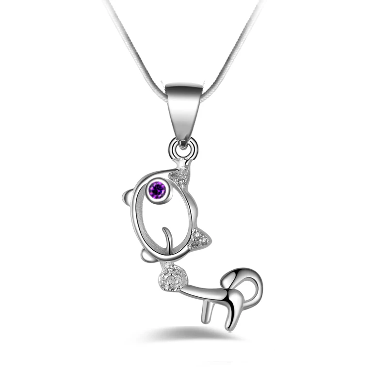 Новые 925 серебристо Цвет собака кулон Цепочки и ожерелья благородный s Fine Jewelry