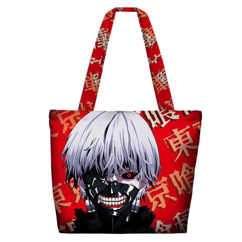 Tokyo Ghoul Kaneki Ken Двусторонняя напечатанная ручная сумка, сумка через плечо, сумка для покупок, сумка-тоут, Холщовая Сумка На Молнии
Tokyo Ghoul Kaneki Ken Двусторонняя напечатанная ручная сумка, сумка через плечо, сумка для покупок, сумка-тоут, Холщовая Сумка На Молнии