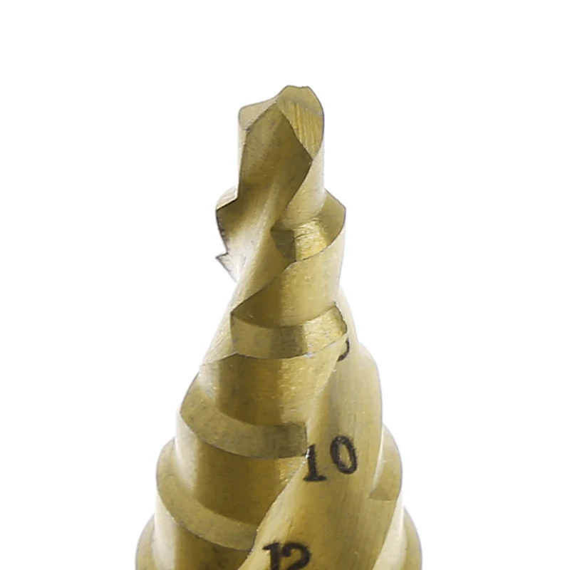 New HSS Spiral Grooved Step Cone Drill Bit 1/4" Hex Shank 15 Steps 4mm-20mm Hole Cut 
New HSS Spiral Grooved Step Cone Drill Bit 1/4" Hex Shank 15 Steps 4mm-20mm Hole Cut