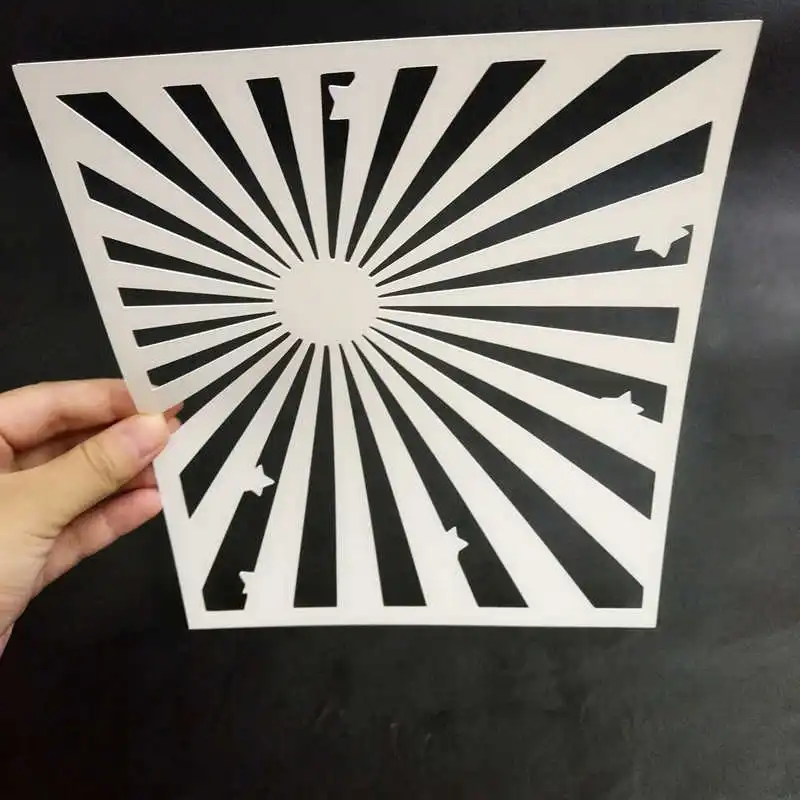 2 дизайна, SUN BEAM, SUN RAY,SUN LIGHT Stencil для поделок, скрапбукинга, изготовления карт, подарочной коробки, diy Декор, полимерная глина, 18*22 см
2 дизайна, SUN BEAM, SUN RAY,SUN LIGHT Stencil для поделок, скрапбукинга, изготовления карт, подарочной коробки, diy Декор, полимерная глина, 18*22 см