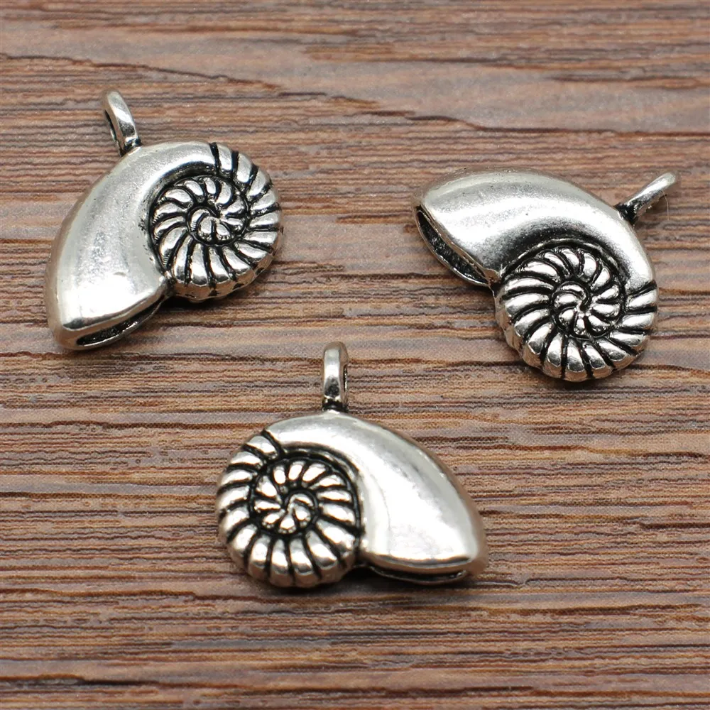 WYSIWYG 5pcs 16x12mm Conch Charms Pendant DIY Metal Jewelry Making Antique Silver Color
WYSIWYG 5pcs 16x12mm Conch Charms Pendant DIY Metal Jewelry Making Antique Silver Color