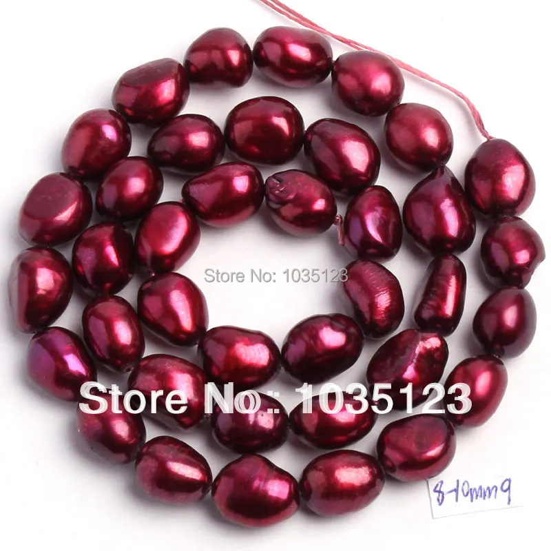8-9mm Deep Red Natural Freshwater Cultured Pearl Freeform Shape Loose Beads 35-38cm W192
8-9mm Deep Red Natural Freshwater Cultured Pearl Freeform Shape Loose Beads 35-38cm W192