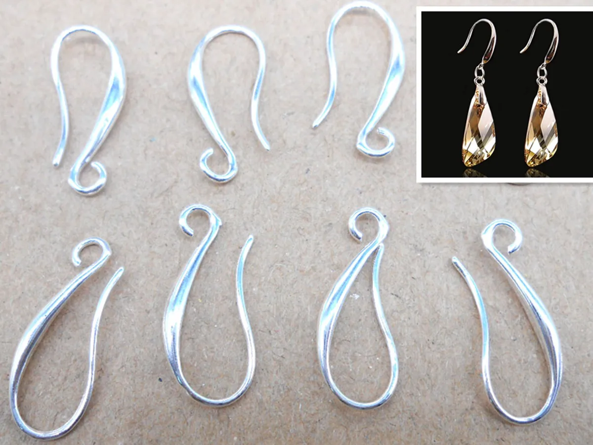 10PCS DIY Making Jewelry Findings Silver colorHook Earring Pinch Smooth Ear Wires Women Gift Free shipping E1
10PCS DIY Making Jewelry Findings Silver colorHook Earring Pinch Smooth Ear Wires Women Gift Free shipping E1