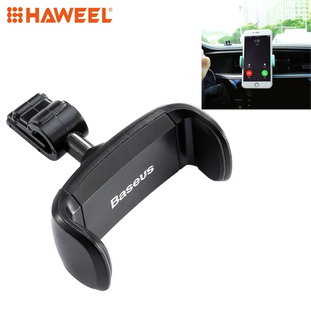 HAWEEL Car Air Vent Phone Mount Holder Clamp 360 Degrees Rotation ABS + Silicone Phones Stand For 3.5 - 5.5 inch Mobile Phones
HAWEEL Car Air Vent Phone Mount Holder Clamp 360 Degrees Rotation ABS + Silicone Phones Stand For 3.5 - 5.5 inch Mobile Phones