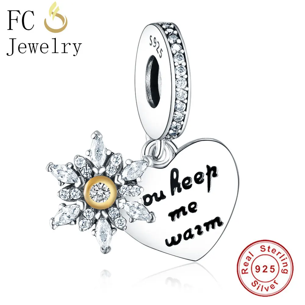 Authentic 925 Sterling Silver Bead Charm Heart Snowflake Dangle Charms Pendant Fits Original Charms Bracelet Diy Jewelry
Authentic 925 Sterling Silver Bead Charm Heart Snowflake Dangle Charms Pendant Fits Original Charms Bracelet Diy Jewelry