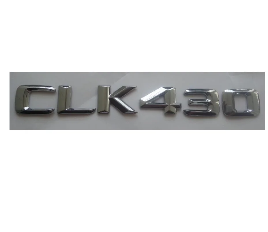 Chrome 3D ABS Plastic Car Trunk Rear Letters Words Badge Emblem Decal Sticker for Mercedes Benz CLK Class CLK430
Chrome 3D ABS Plastic Car Trunk Rear Letters Words Badge Emblem Decal Sticker for Mercedes Benz CLK Class CLK430