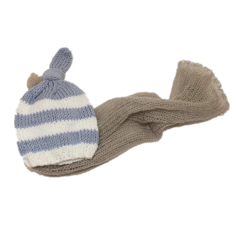 Cute newborn hat and high quality gray mohair wrap baby photographed hat boy Soft 40 * 60cm package
Cute newborn hat and high quality gray mohair wrap baby photographed hat boy Soft 40 * 60cm package