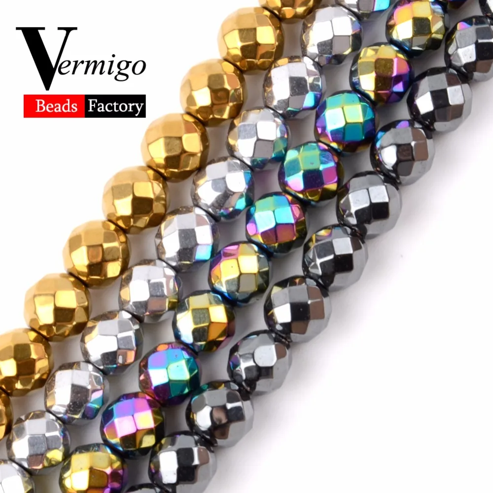 Natural Gem Stone Beads Faceted Hematite Ball Beads For Jewelry Making 4 Colors 3 4 6 8 10mm Diy Bracelet Accessories Jewellery
Natural Gem Stone Beads Faceted Hematite Ball Beads For Jewelry Making 4 Colors 3 4 6 8 10mm Diy Bracelet Accessories Jewellery