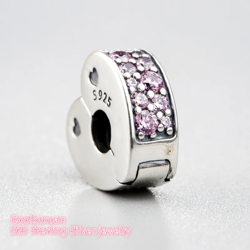 Spring 925 Sterling Silver Pink Arcs of Love Clip, Pink CZ Charm Beads Fit Original Pandora Charms Bracelet jewelry
Spring 925 Sterling Silver Pink Arcs of Love Clip, Pink CZ Charm Beads Fit Original Pandora Charms Bracelet jewelry
