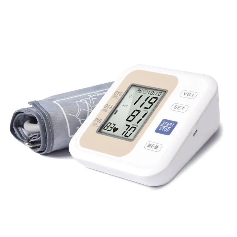 Arm blood pressure monitor medical equipment Health Care Sphygmomanometer Electronic Blood Pressure Heart Beat Meter Machine
Arm blood pressure monitor medical equipment Health Care Sphygmomanometer Electronic Blood Pressure Heart Beat Meter Machine