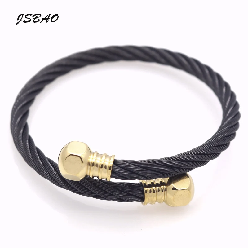JSBAO New High Quality Stainless Steel Wire Cable Men Charm Screw Nut Bracelets Bangles For Women Fashion Jewelry
JSBAO New High Quality Stainless Steel Wire Cable Men Charm Screw Nut Bracelets Bangles For Women Fashion Jewelry