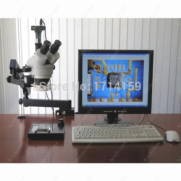 Граверы gemologists-AmScope Supply 3.5X-90X шарнирный стереомикроскоп с 80 светодиодный ными